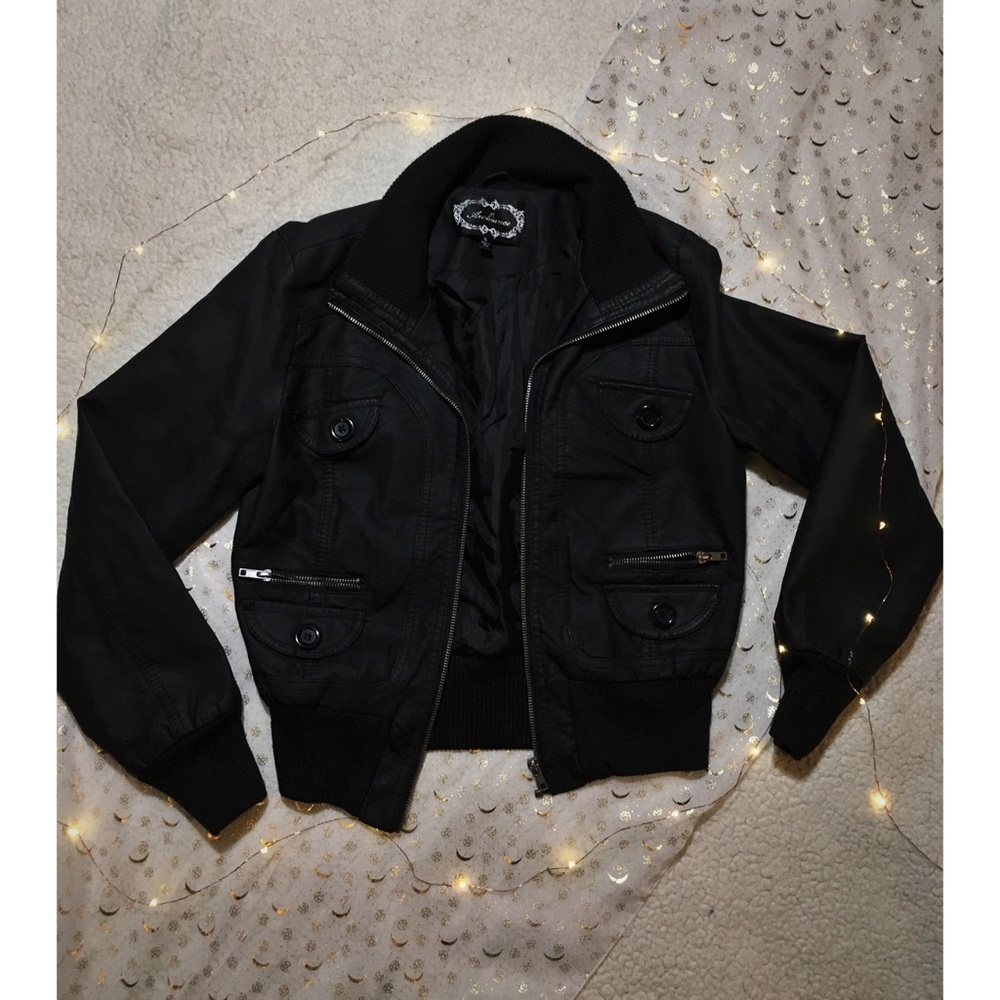 Faux leather jacket